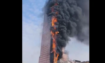 Fire engulfs 42-storey high-rise in Chinese city of Changsha