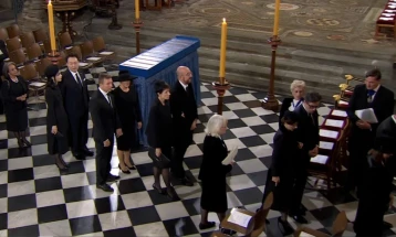President Pendarovski and First Lady attend Queen Elizabeth II's funeral