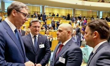 Vucic meets Kovachevski at opening of UN General Assembly