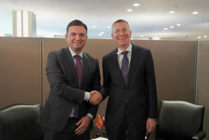 Osmani - Rinkēvičs: North Macedonia remains committed to reform agenda for smooth flow of EU accession negotiations