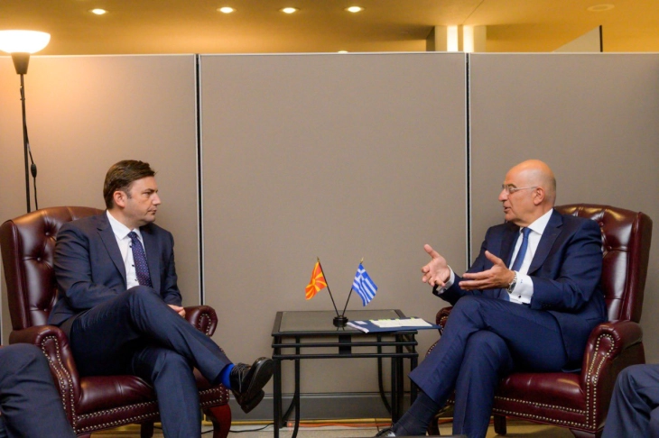 Osmani-Dendias: Greek support for North Macedonia’s EU perspective