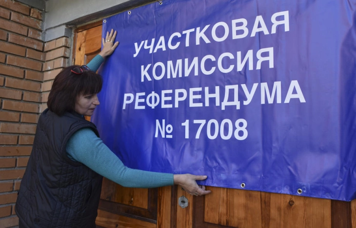 Referendums under way in Russian-occupied parts of Ukraine