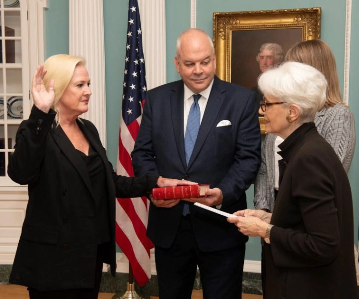 Angela Aggeler sworn in as new U.S. Ambassador to North Macedonia