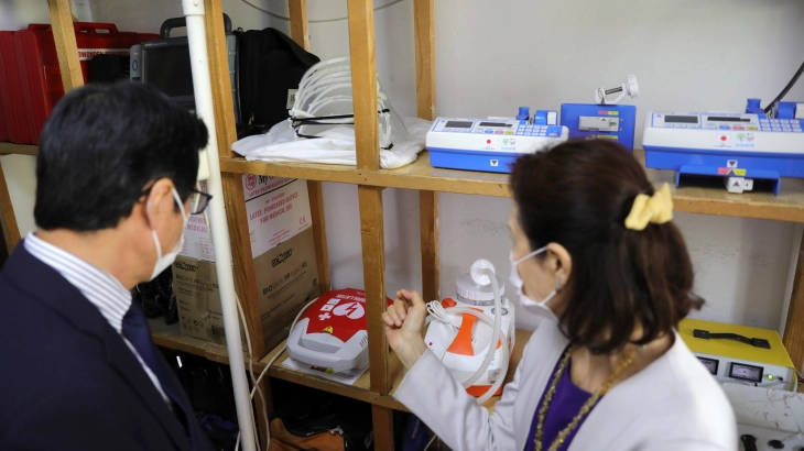 Skopje Healthcare Center receives Japanese donation of equipment 