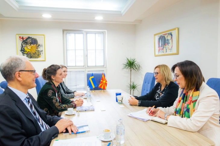 Grkovska-Larsson Jain: Sweden a strong supporter to North Macedonia’s EU integration process