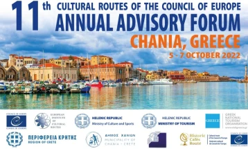 Kostadinovska Stojchevska to attend 2022 Cultural Routes Annual Advisory Forum in Crete
