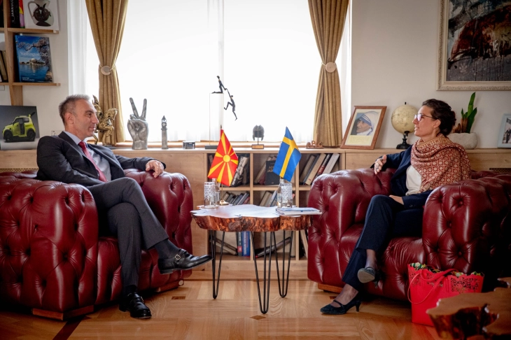 Deputy PM Grubi meets new Swedish Ambassador Larsson-Jain
