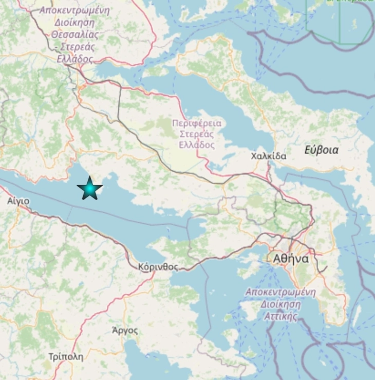 Magnitude 5 earthquake shakes central Greece, no casualties reported