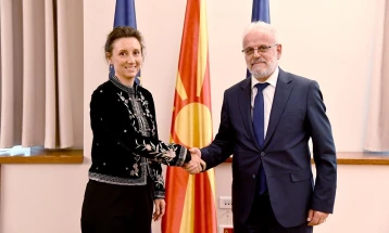 Speaker Xhaferi meets Swedish Ambassador Larsson Jain