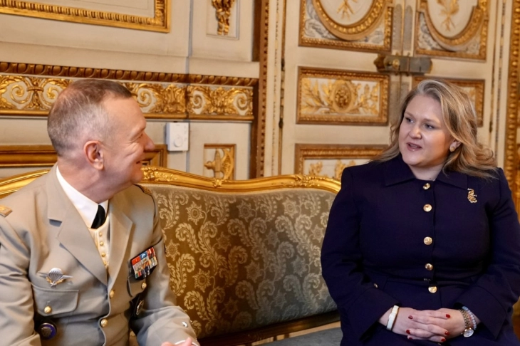Defense Minister Petrovska meets General Benoît Durieux