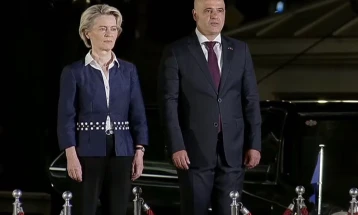 PM Kovachevski welcomes EC President von der Leyen