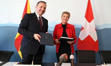 MoI Spasovski, Swiss counterpart Keller Sutter sign migration cooperation memo