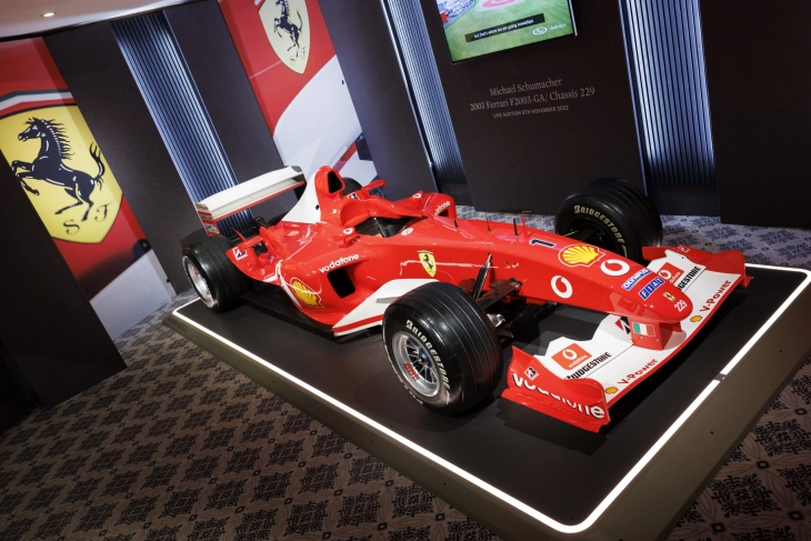 Michael Schumacher's 2003 Ferrari auctioned for more than $13 million