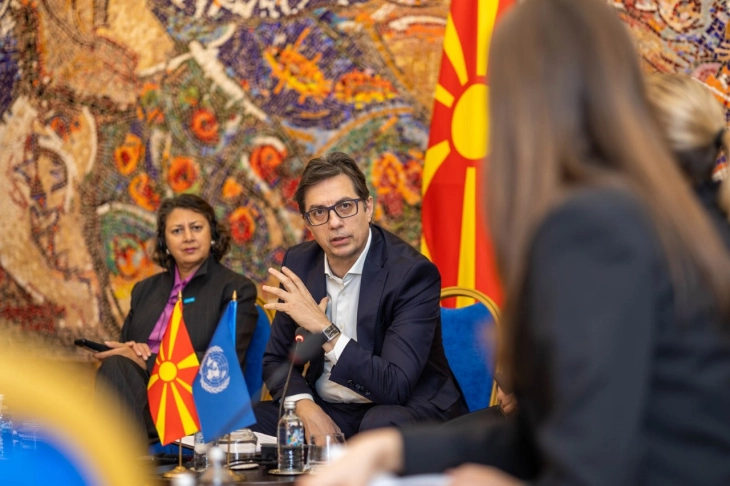 President Pendarovski, UNICEF official meet young people and discuss challenges they’re facing
