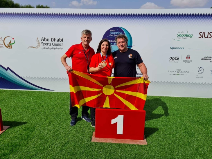 Наковска-Бикова освои злато на Светското првенство во стрелаштво за спортисти со инвалидитет