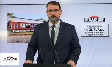 Стоилковски: Македонски железници има седум директорски позиции со плати над 70 илјади денари, без додатоци