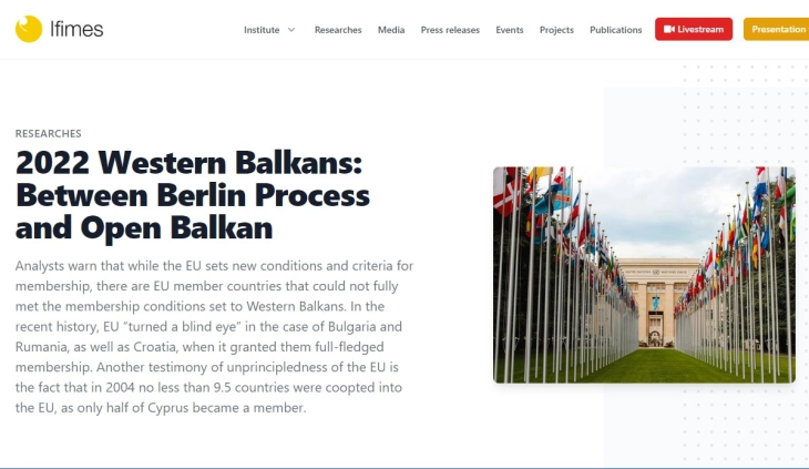 2022 Западен Балкан: Помеѓу Берлинскиот процес и Отворен Балкан