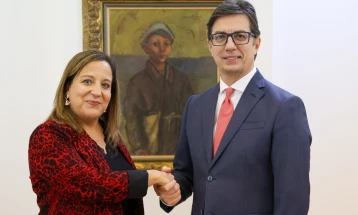 President Pendarovski meets MEP García Pérez