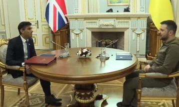 Britain's Sunak meets Zelensky during first visit to Ukraine