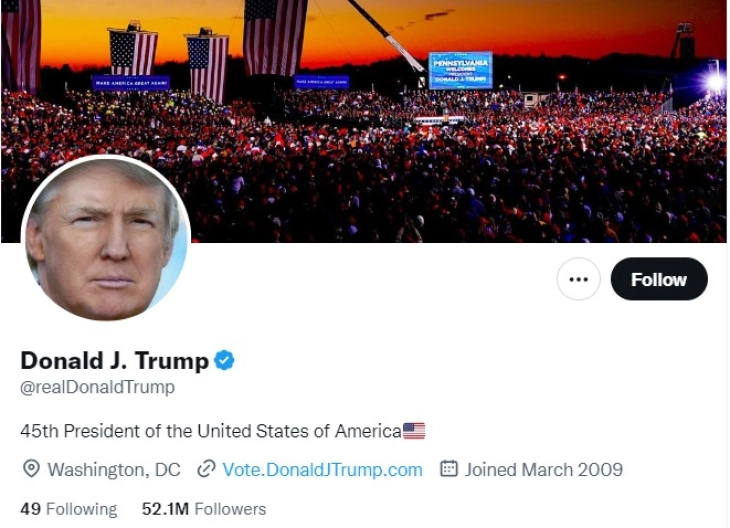 Twitter restores account of former US president Donald Trump