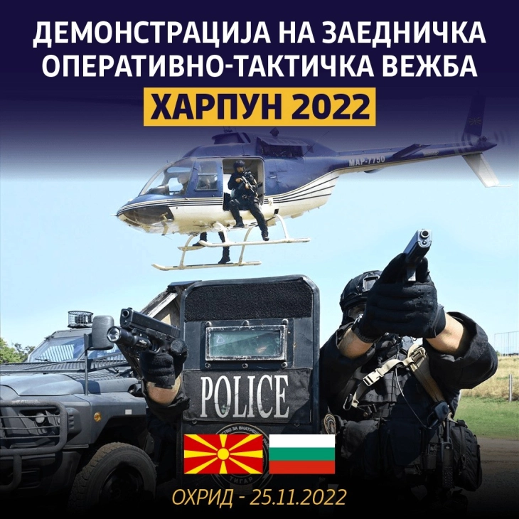 Macedonian and Bulgarian special police units to hold exercise in Ohrid 