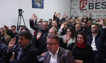 Dritan Imeri zgjidhet kryetar i degës së Lëvizjes BESA në Gostivar