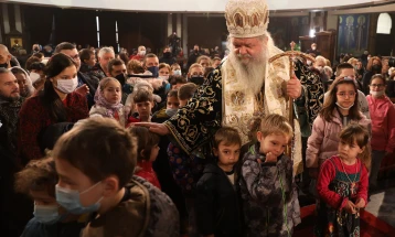 Macedonian Orthodox Christians celebrate Christmas