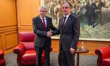 DUI leader Ahmeti meets Albania’s President Begaj