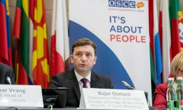 Osmani: Our chairing OSCE will also focus on preventing potential conflicts