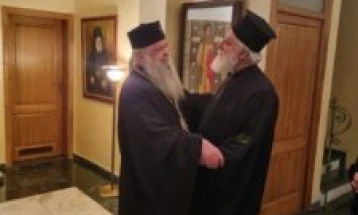 Средба на архиепископот г.г. Стефан со митрополитот Андреј од Критската архиепископија - Веселенска Патријаршија