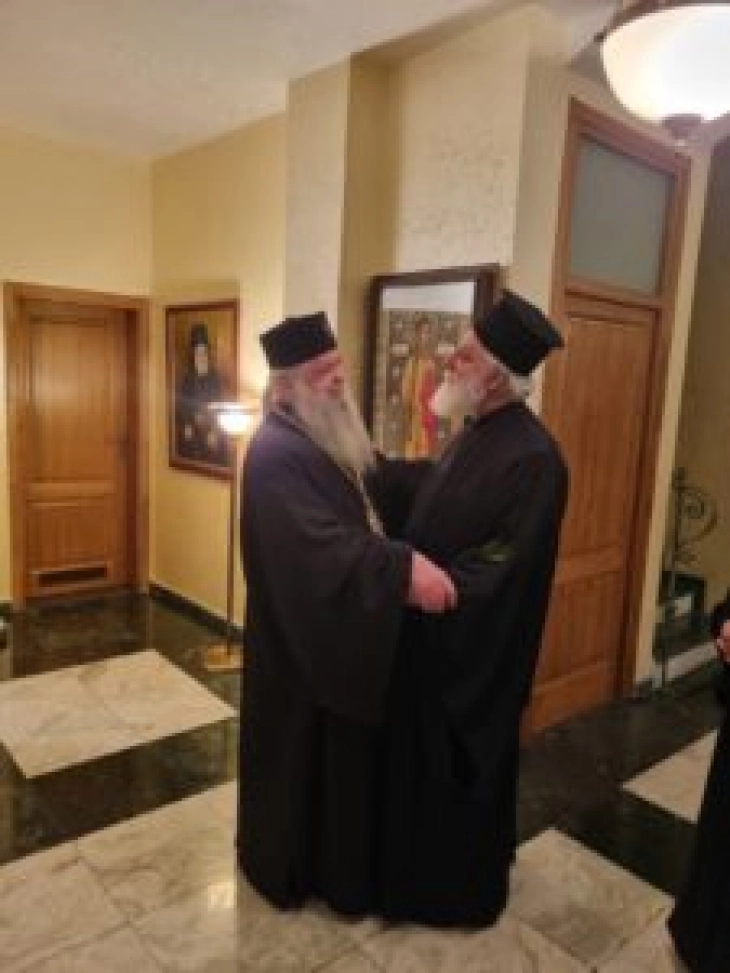 Archbishop Stefan meets Metropolitan Andreas of Arkalochori of Archdiocese of Crete – Ecumenical Patriarchate