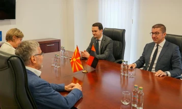 Мицкоски на средба со Клајн: На Македонија и е потребна интеграција во ЕУ без дополнителни условувања и уцени