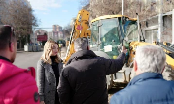 Град Скопје: Реконструкцијата на бул. „Митрополит Теодосиј Гологанов“ е во завршна фаза