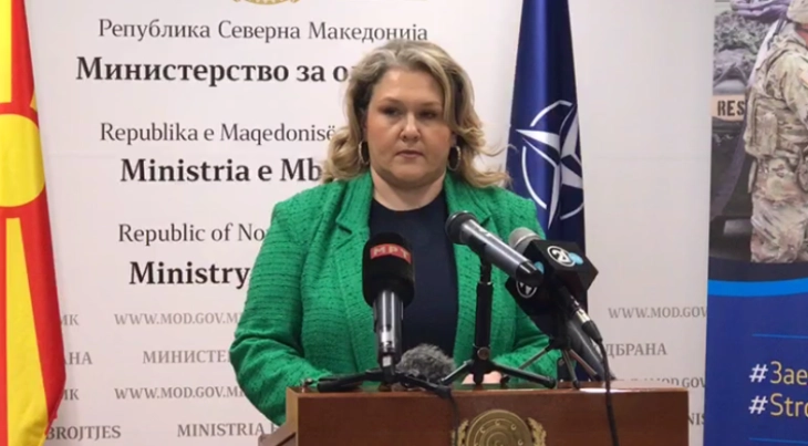 Petrovska: Armata e Maqedonisë së veriut e gatshme që të ofrojë përkrahje për popullin turk