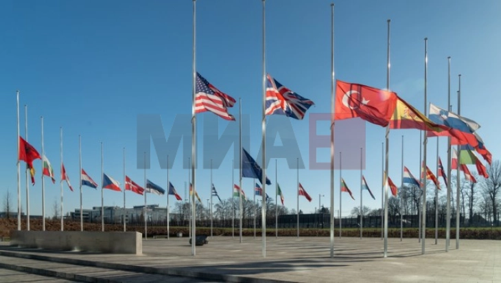 Flamujt në selinë e  NATO-s janë ulur në gjysmështizë për shkak të tërmetit në Turqi