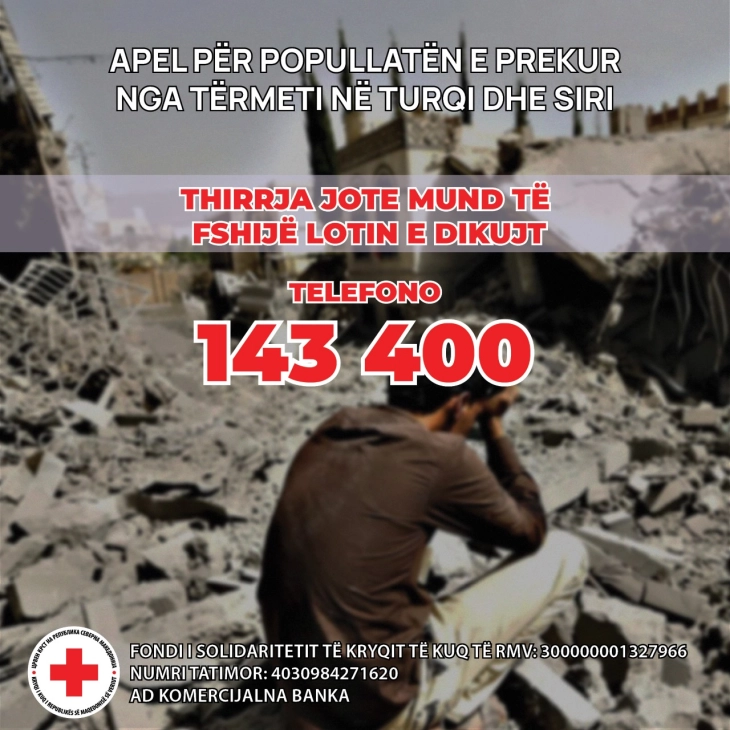Citizens collect EUR 260,000 in donations for earthquake victims in Turkey and Syria