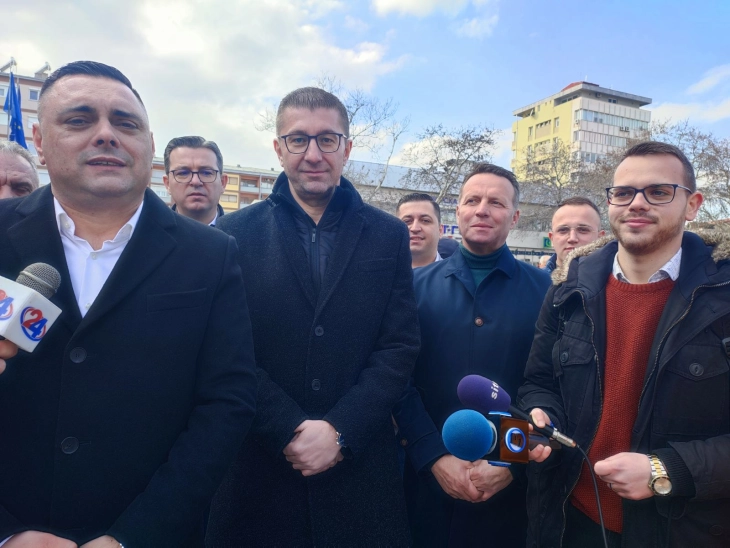 Stand in way of party leadership destroying Macedonia, Mickoski tells SDSM MPs