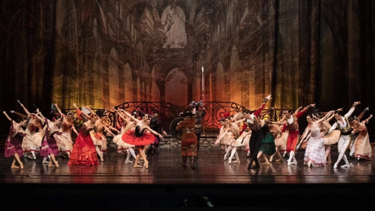 Изведба на балетската претстава „Дон Кихот“ од Лудвиг Минкус