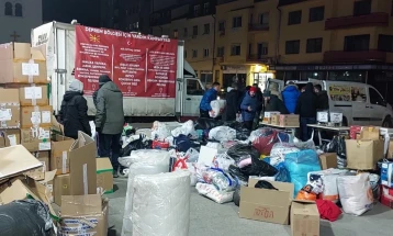 Од Гостиварско за Турција испратени над 100 илјади евра и два камиони со хуманитарна помош
