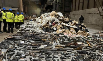 Уништени околу 1.400 килограми дрога и 270 парчиња оружје запленети минатата година