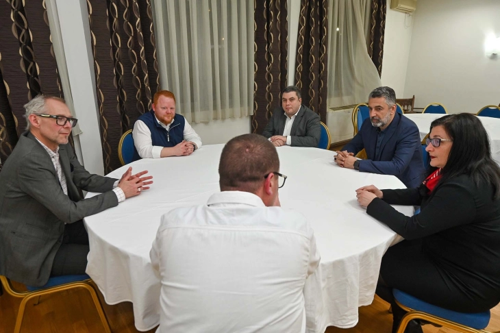Средба на Зечевиќ со Јохан Шмидт и високи претставници од Олаф Палме Меѓународен центар