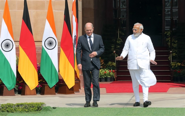 Scholz in India to strengthen ties, talk Russia