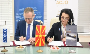 Misioni i OSBE-së në Shkup dhe Akademia e gjyqtarëve dhe prokurorëve publikë nënshkruan Memorandum mirëkuptimi
