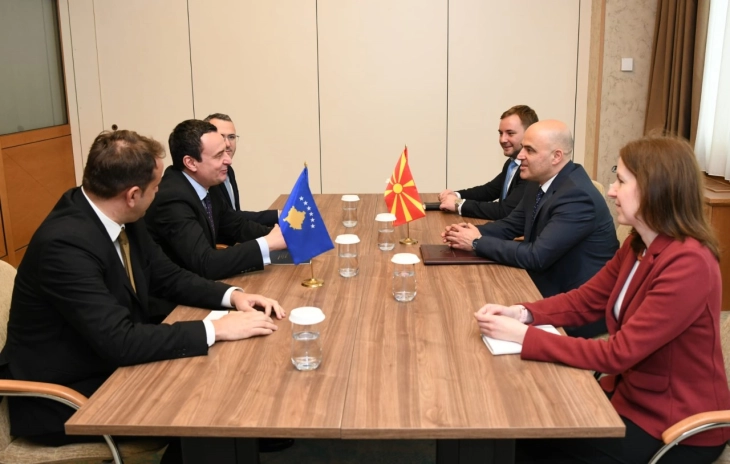 Kovachevski - Kurti: Skopje welcomes EU proposal to normalize Pristina-Belgrade relations
