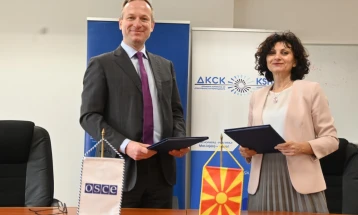 OSCE Mission to Skopje and anti-corruption commission sign memorandum of understanding