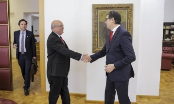 President Pendarovski meets UK Special Envoy Peach