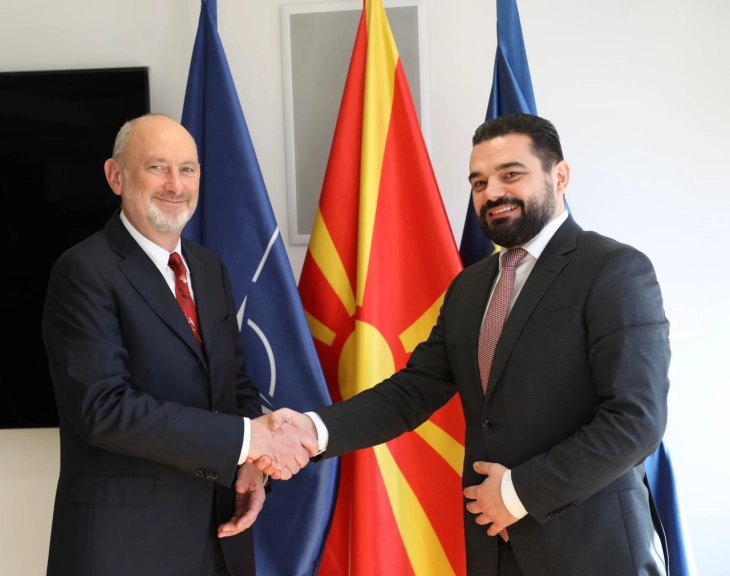 Justice Minister Lloga meets EU Ambassador Geer