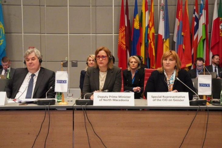 Grkovska addresses OSCE Permanent Council: Women to remain at the front of fight for good governance