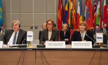 Grkovska addresses OSCE Permanent Council: Women to remain at the front of fight for good governance