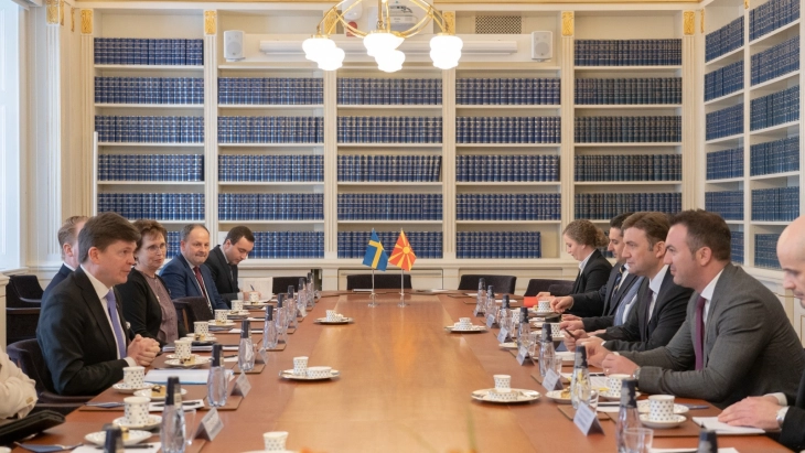 Osmani - Bilstrom: Maqedonia e Veriut dhe Suedia do e ndihmojnë njëra-tjetrën për anëtarësim në BE dhe NATO